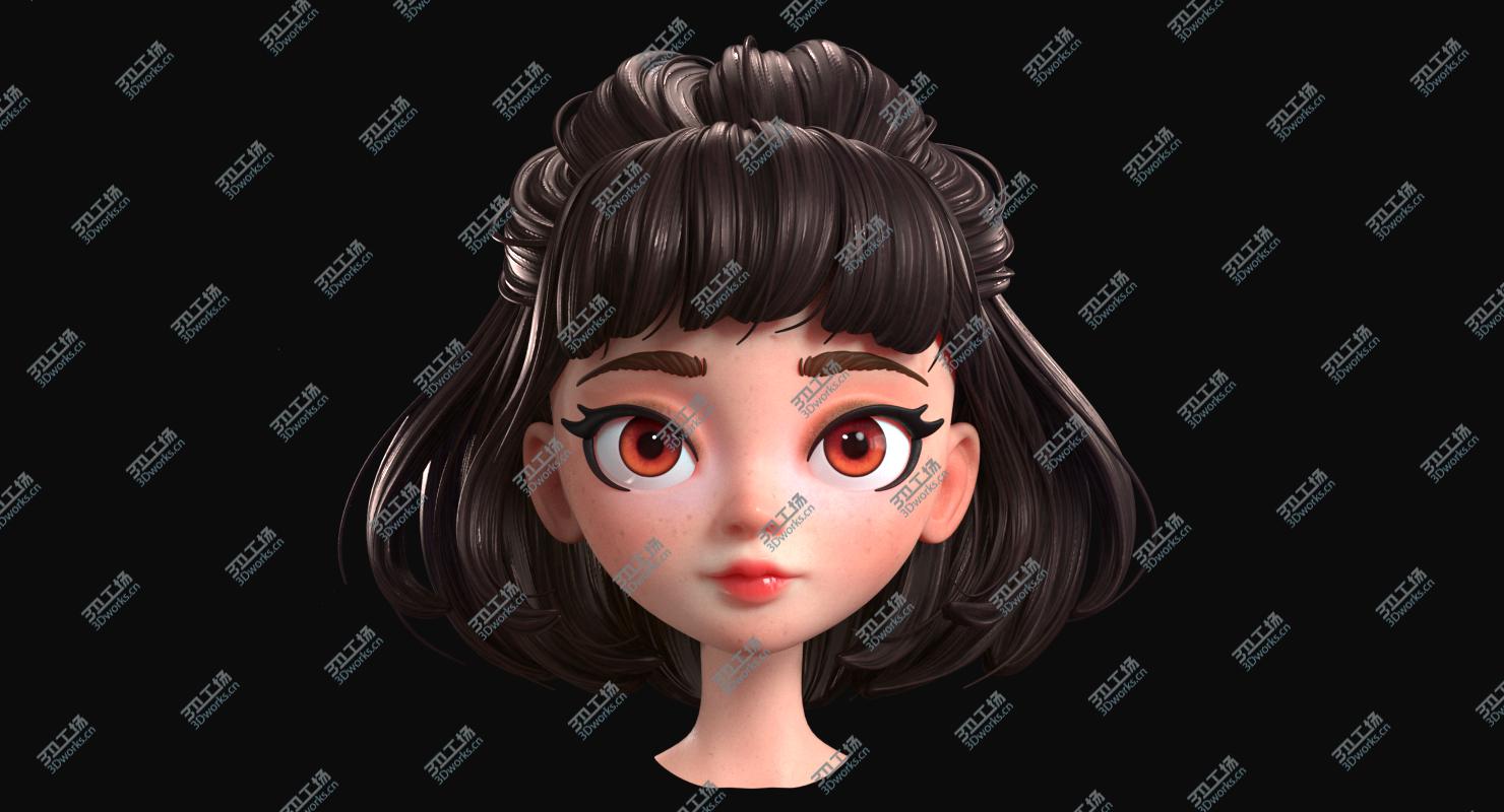 images/goods_img/2021040163/Cartoon Brunette Girl Head 3D/5.jpg